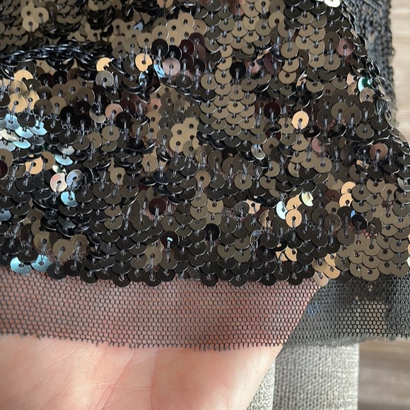 Ann Taylor Loft Black Sequin Top - Picture 4 of 5